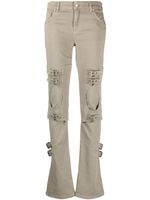 Blumarine jean ample à découpes - Gris