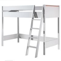 Leen Bakker - Vipack Hoogslaper London - 90x200 Cm - Spaanplaat - Wit - 210.2x138.6x160 Cm
