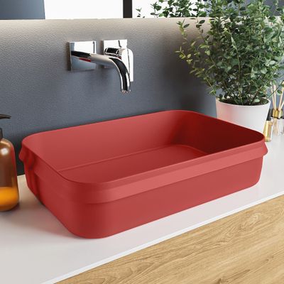 MONDIAZ ARVO Waskom solid surface 55cm kleur Fire / Fire