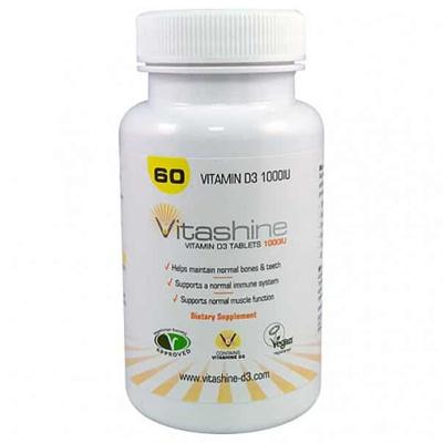 Vitashine Vitamine D3 tabletten (1.000iu/2.500iu) | Inhoud: 2.500iu