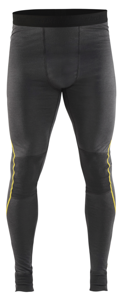 Blåkläder Lange onderbroek 100% merino XLIGHT 18441734 | Donkergrijs/Geel | Maat L - 7330509595114