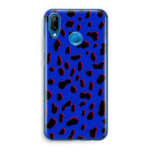 Blue Leopard: Huawei P20 Lite Transparant Hoesje