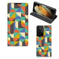 Samsung Galaxy S21 Ultra | Hoesje met Magneet | Funky Retro