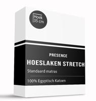 Hoeslaken - Egyptisch Katoen Jersey Stretch - 90x200 cm - Keuze Uit Meerdere Kleuren - Presence - Dekbed-Discounter.nl