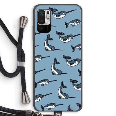 Narwhal: Xiaomi Redmi Note 10 5G Transparant Hoesje met koord