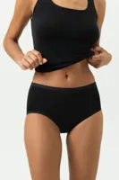 Lights dames tailleslip viscose - Hoog Katoenen dames ondergoed wit en zwart