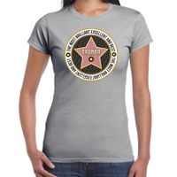 Cadeau t-shirt voor dames - trainer - grijs - bedankje - verjaardag - thumbnail