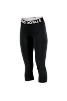 Mons Royale Cascade Merino 3/4 Legging Thermobroek Dames Black L