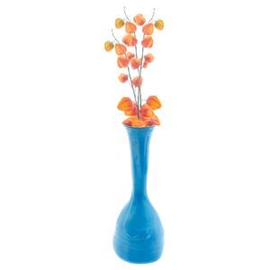 Kunstbloem Lampionplant/physalis tak - 3x - 73 cm - oranje - zijde bloemen - Kunst herfst takken