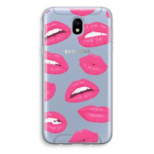 Bite my lip: Samsung Galaxy J5 (2017) Transparant Hoesje