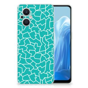 OPPO Reno8 Lite Hoesje maken Cracks Blue