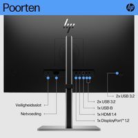 HP E27 G5 LED-monitor Energielabel D (A - G) 68.6 cm (27 inch) 1920 x 1080 Pixel 16:9 5 ms HDMI, DisplayPort, USB 3.2 Gen 1 (USB 3.0), USB-B IPS LED - thumbnail