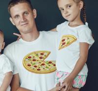 Vaders en zonen tshirts Bijpassende pizzapunten