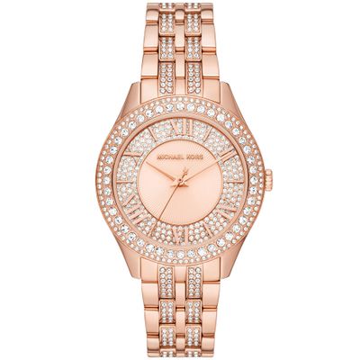 Michael Kors MK4710 Horloge Harlowe staal rosekleurig 38 mm