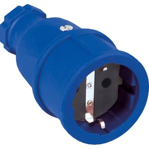 Rubberen contrastekker "SIROX" blauw IP20
