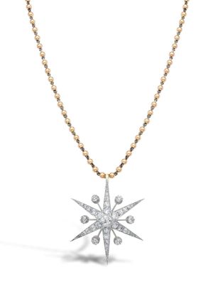 Pragnell Vintage collier en or rose 18ct pavé de diamants
