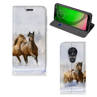 Motorola Moto G7 Play Hoesje maken Paarden