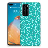 Huawei P40 | Hoesje maken | Cracks Blue Huawei P40 | Hoesje maken | Cracks Blue