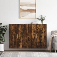 Hangkasten 2 st 69,5x34x90 cm gerookt eikenkleurig Hangkasten 2 st 69,5x34x90 cm gerookt eikenkleurig