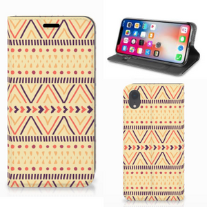 Apple iPhone Xr Hoesje met Magneet Aztec Yellow