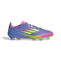 adidas F50 Elite Gras Voetbalschoenen (FG) Blauw Neongeel Roze