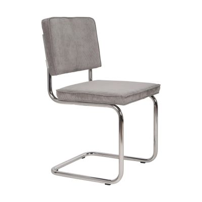 Zuiver Ridge Rib eetkamerstoel Cool Grey