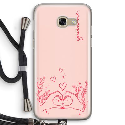 Love is in the air: Samsung Galaxy A5 (2017) Transparant Hoesje met koord