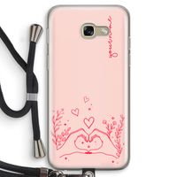 Love is in the air: Samsung Galaxy A5 (2017) Transparant Hoesje met koord