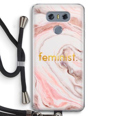 Feminist: LG G6 Transparant Hoesje met koord