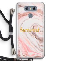 Feminist: LG G6 Transparant Hoesje met koord