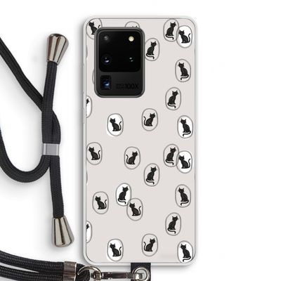 Miauw: Samsung Galaxy S20 Ultra Transparant Hoesje met koord
