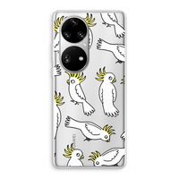 Papegaai: Huawei P50 Pro Transparant Hoesje
