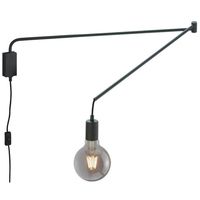 LED Wandlamp - Wandverlichting - Trion Live - E27 Fitting - Rechthoek - Mat Zwart - Aluminium - thumbnail