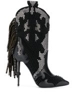 Philipp Plein bottines d'inspiration western - Noir