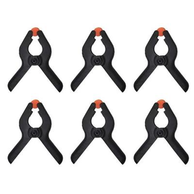 Benson Mini zeilklem/hobby clip set van 6x - 6 cm - kunststof - Dekzeil klemmen - Camping/outdoor