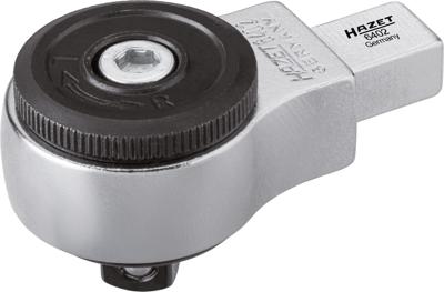 HAZET Insteek-omschakelratel 6402 · 9 x 12 mm insteekvierkant massief · 3/8 inch (10 mm) vierkant massief · Lengte: 58,5 mm