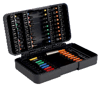 Imp Bahco 66im/54c-1 | 1/4" act torsie bit set | voor sleuf/phillips/pozidriv/hex/torx® tamper/robertson schroeven | 54 stuks - 66im/54c-1