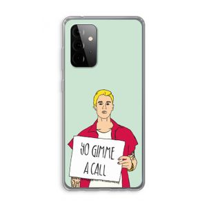 Gimme a call: Samsung Galaxy A72 Transparant Hoesje