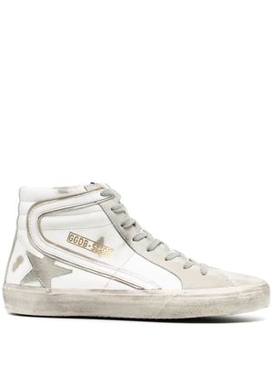 Golden Goose baskets à patch étoile - Blanc