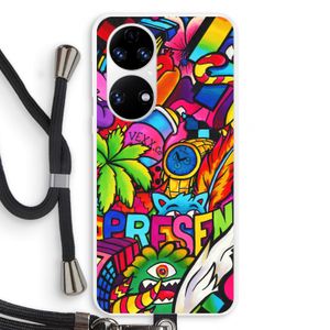 Represent: Huawei P50 Transparant Hoesje met koord
