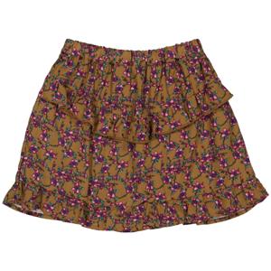 Quapi Meisjes rok - Andrea - AOP floral amandel bruin