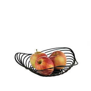 Alessi Trinity Fruitschaal 26 cm zwart