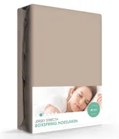 Premium Boxspring Hoeslaken Taupe - 160/180 x 200/210 cm - thumbnail