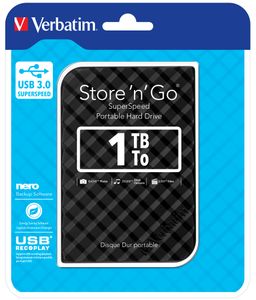 Verbatim Store n Go 1 TB Externe harde schijf (2,5 inch) USB 3.2 Gen 1 (USB 3.0) Zwart 53194