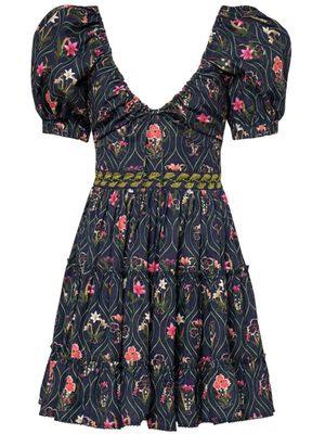 Agua By Agua Bendita Mini-jurk met print - Blauw Agua By Agua Bendita Mini-jurk met print - Blauw