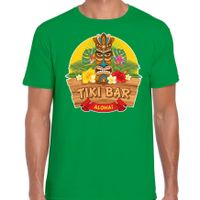 Hawaii feest t-shirt / shirt tiki bar Aloha groen voor heren