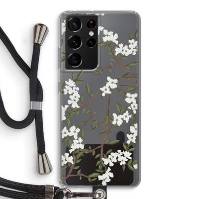 Blossoming spring: Samsung Galaxy S21 Ultra Transparant Hoesje met koord