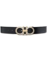 Ferragamo ceinture en cuir à boucle Gancini - Noir - thumbnail