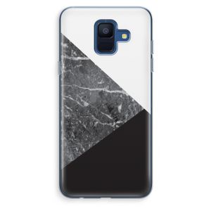 Combinatie marmer: Samsung Galaxy A6 (2018) Transparant Hoesje
