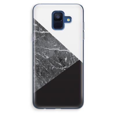 Combinatie marmer: Samsung Galaxy A6 (2018) Transparant Hoesje
